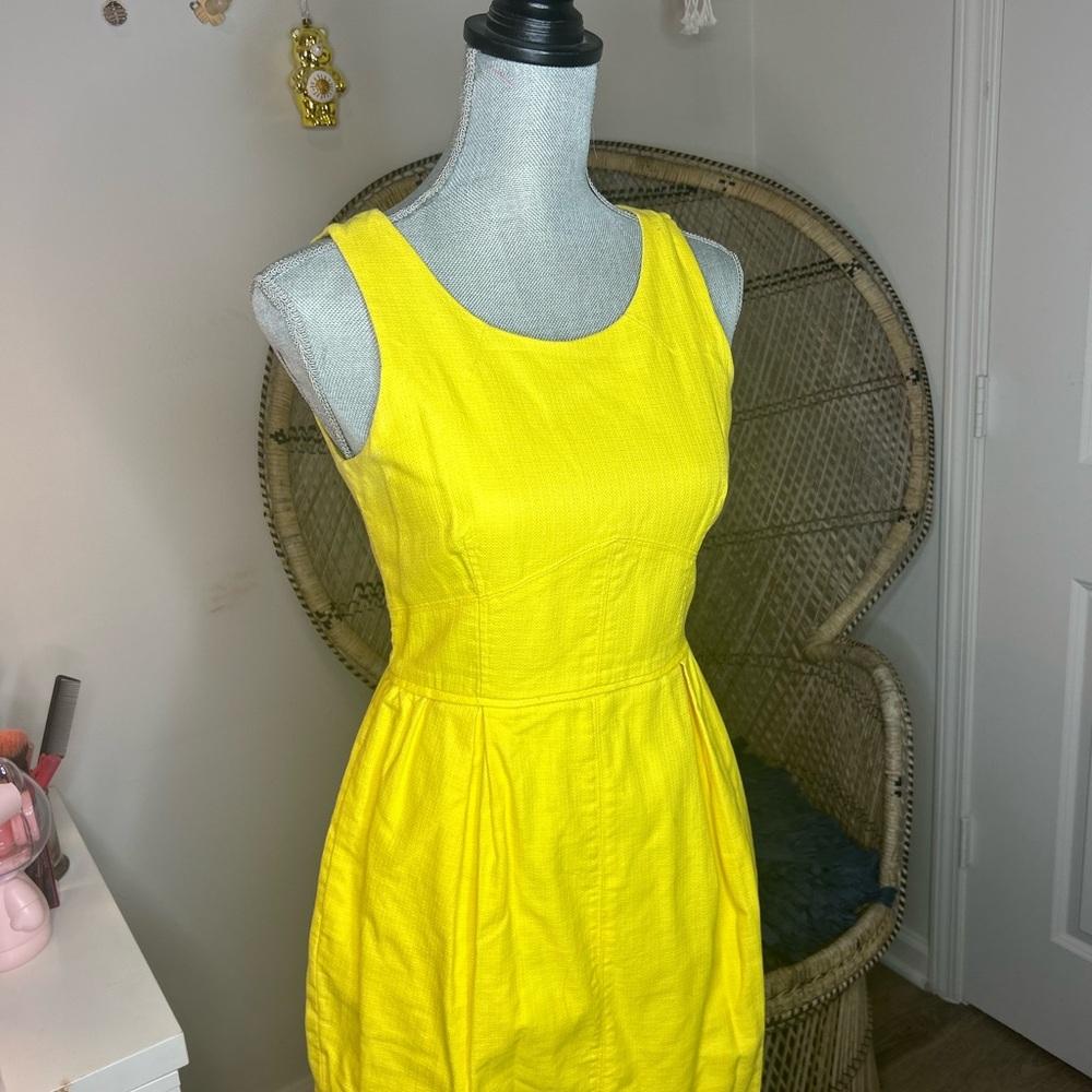 Yellow Sleeveless Dress